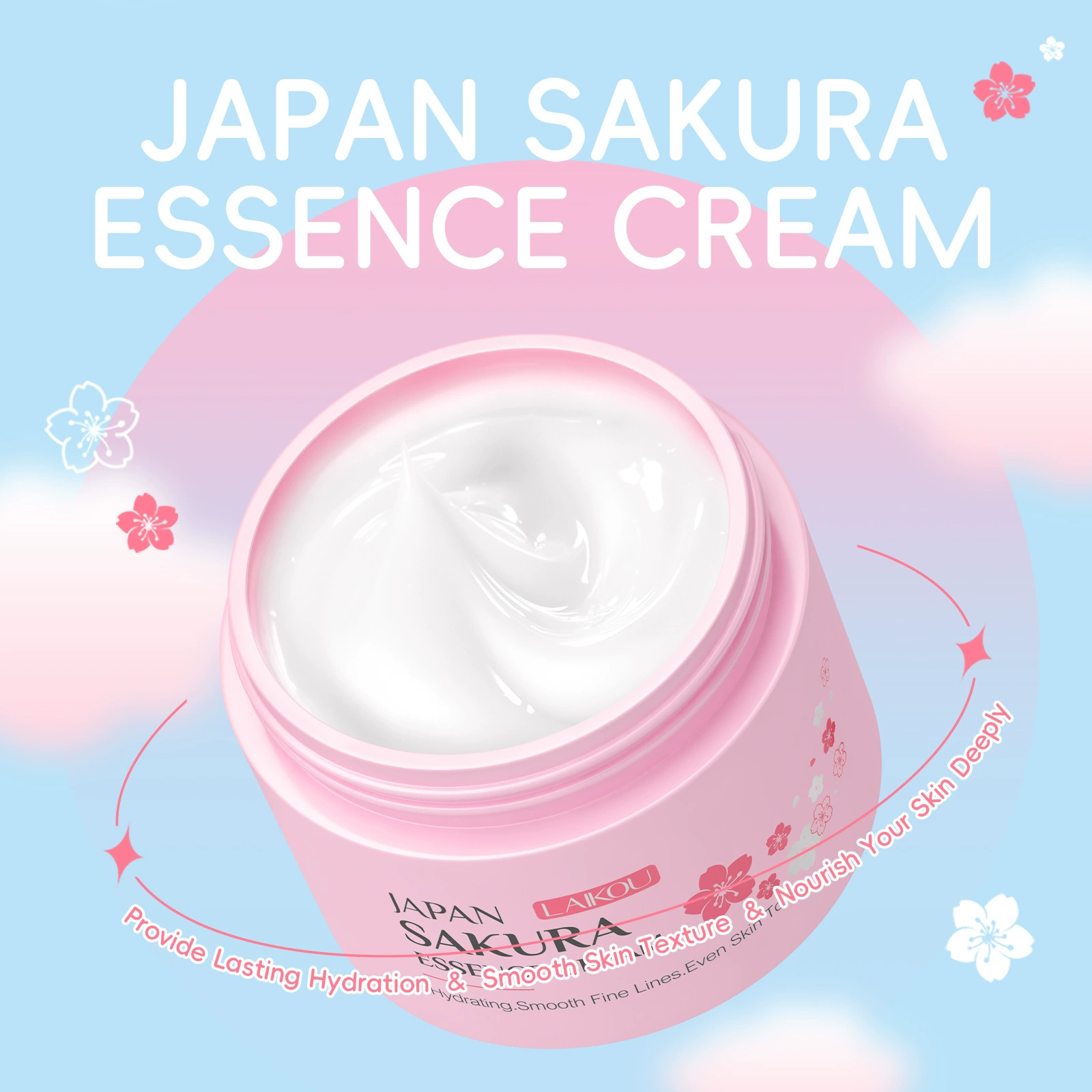 Skincare Niacinamide - LAIKOU Japan Sakura Face Cream Smoothing
