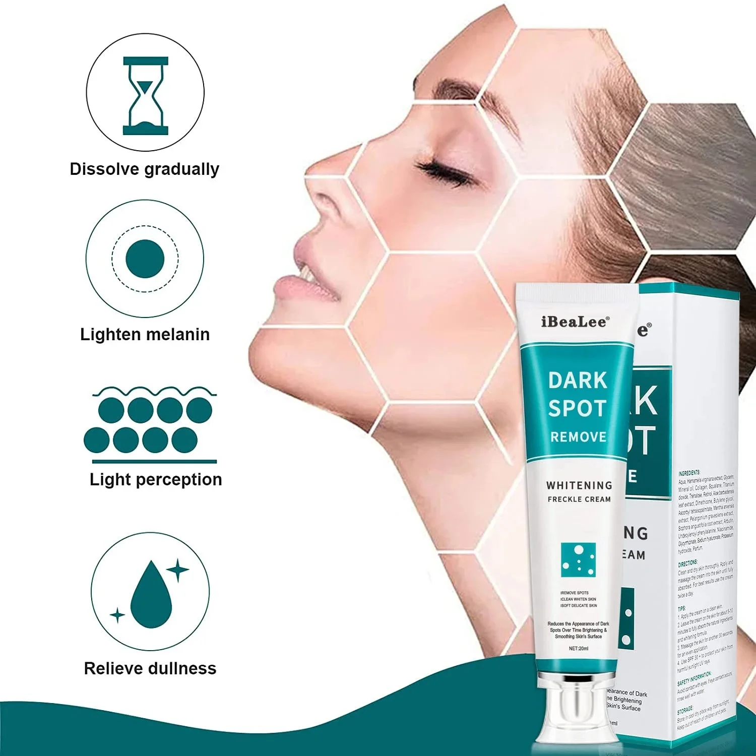 Melasma Brightening Face Cream - Skincare Niacinamide reseña y precio