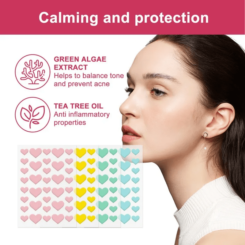 864PCS Cute Heart Shape Pimple - Skincare You reseña y precio