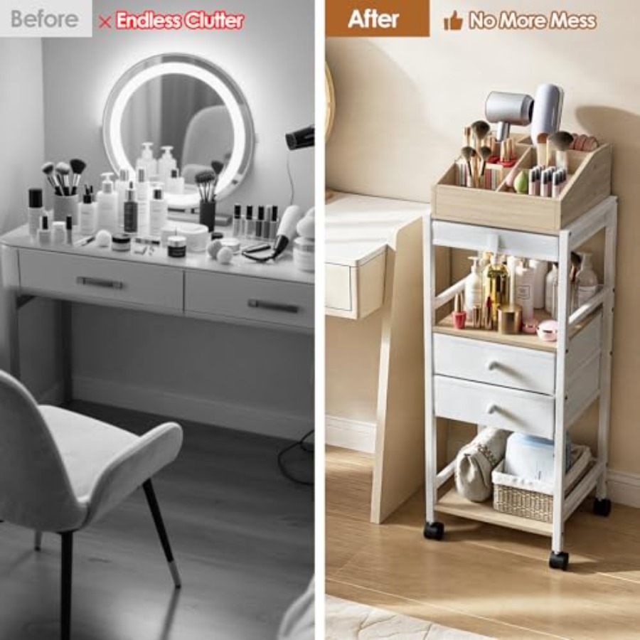 Makeup Organizer Cart Floor Sk - Skincare You reseña y precio