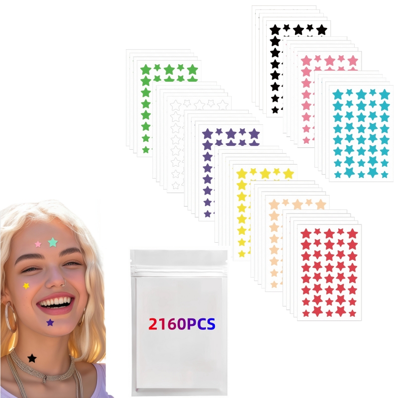 2160PCS Large Count Cute Star  - Skincare You reseña y precio