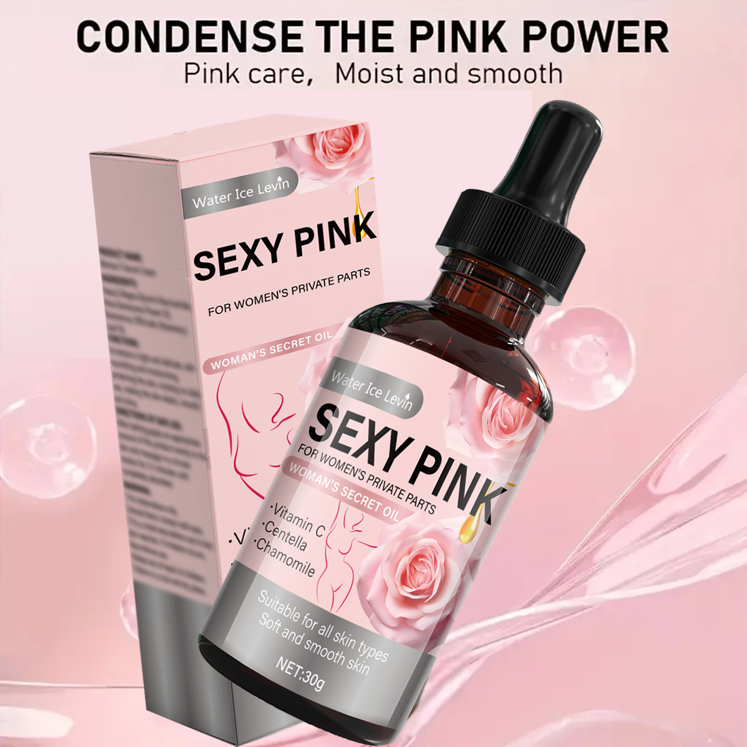 Secret Pink Intimate Oil Vitam - Skincare Niacinamide reseña y precio