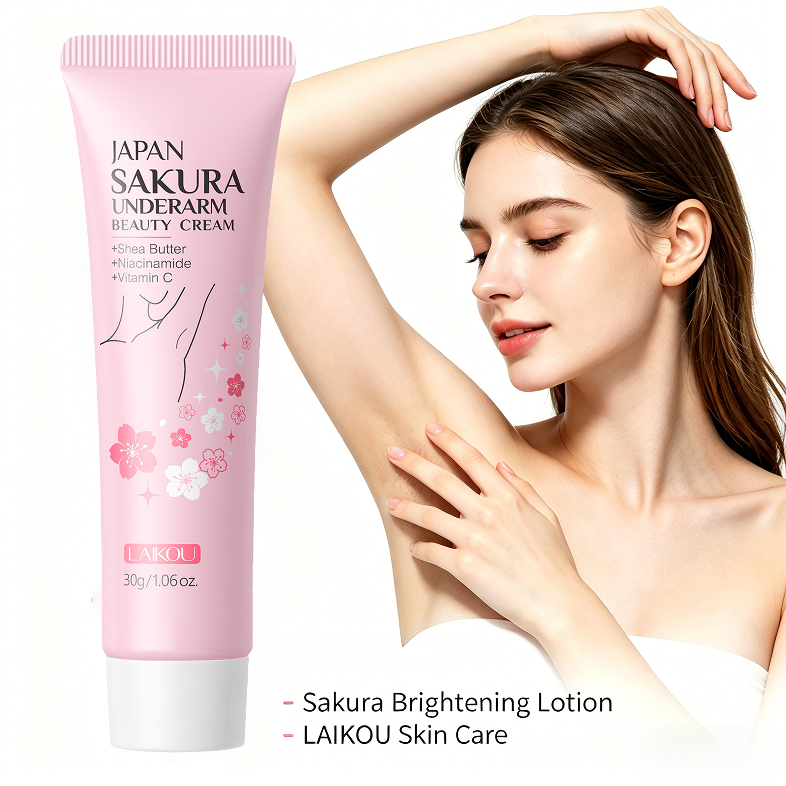 Laikou Sakura Body Care Cream  - Skincare Niacinamide reseña y precio