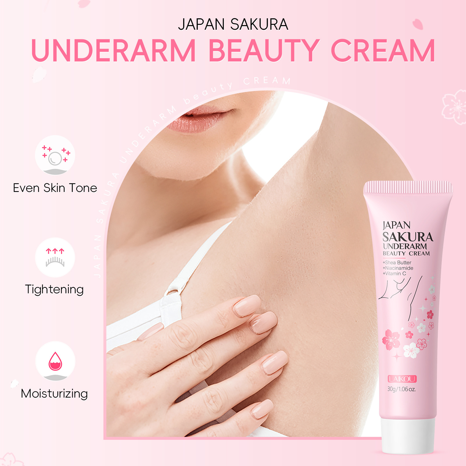 Laikou Sakura Body Care Cream  - Skincare Niacinamide reseña y precio