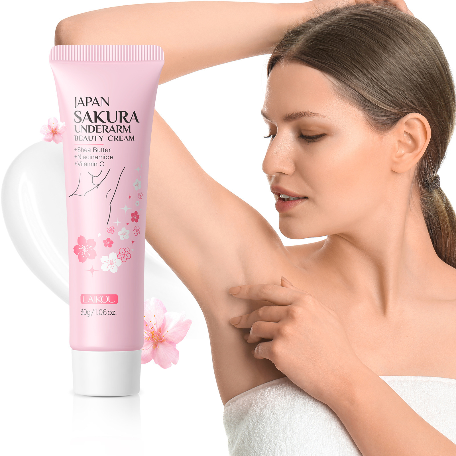 Laikou Sakura Body Care Cream  - Skincare Niacinamide reseña y precio