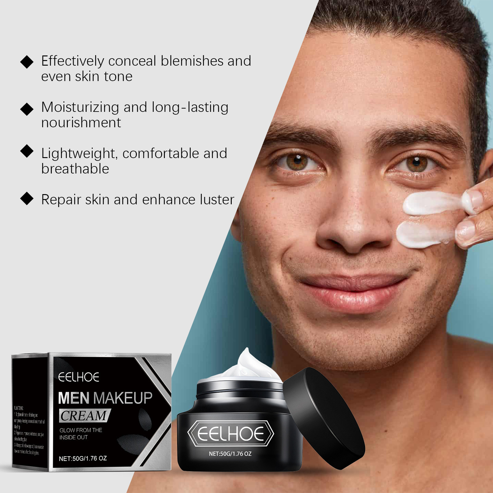 EELHOE BB Cream for Men Cosmet - Skincare Centella reseña y precio